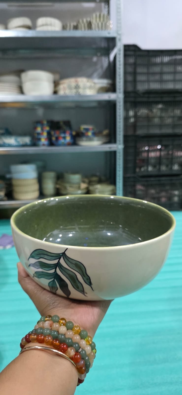 Frondescence Deep Serving Bowl