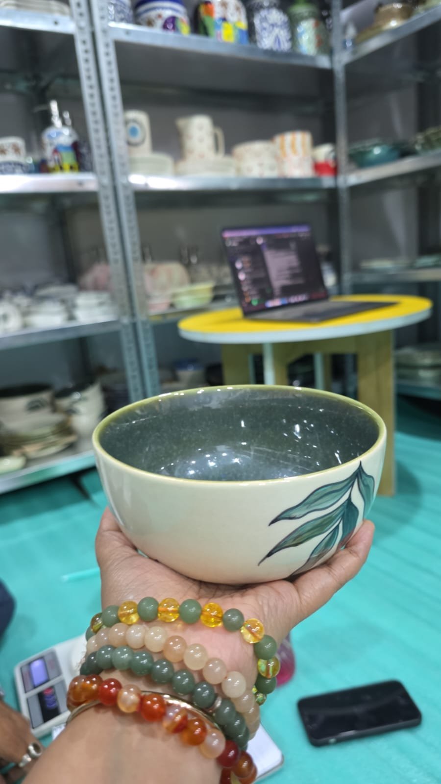 Frondescence Ceramic Breakfast Bowl