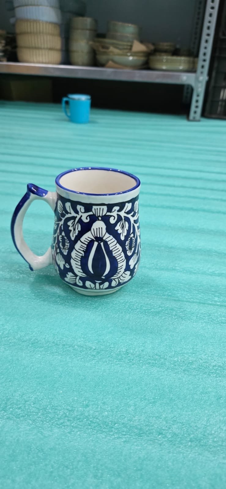 Hand-Painted Ceramic Bear Mug