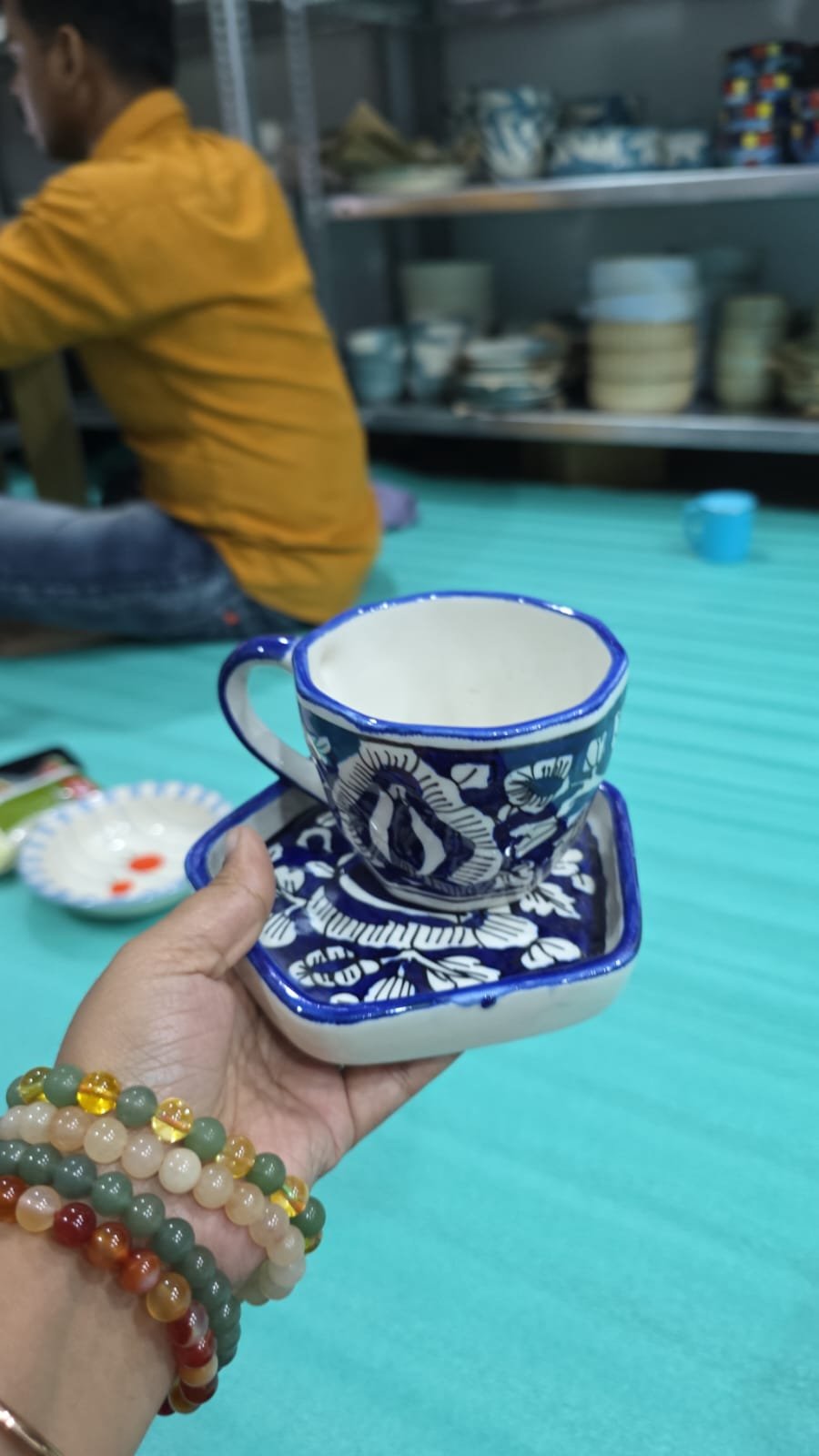 Cup & Polygon Saucer Set