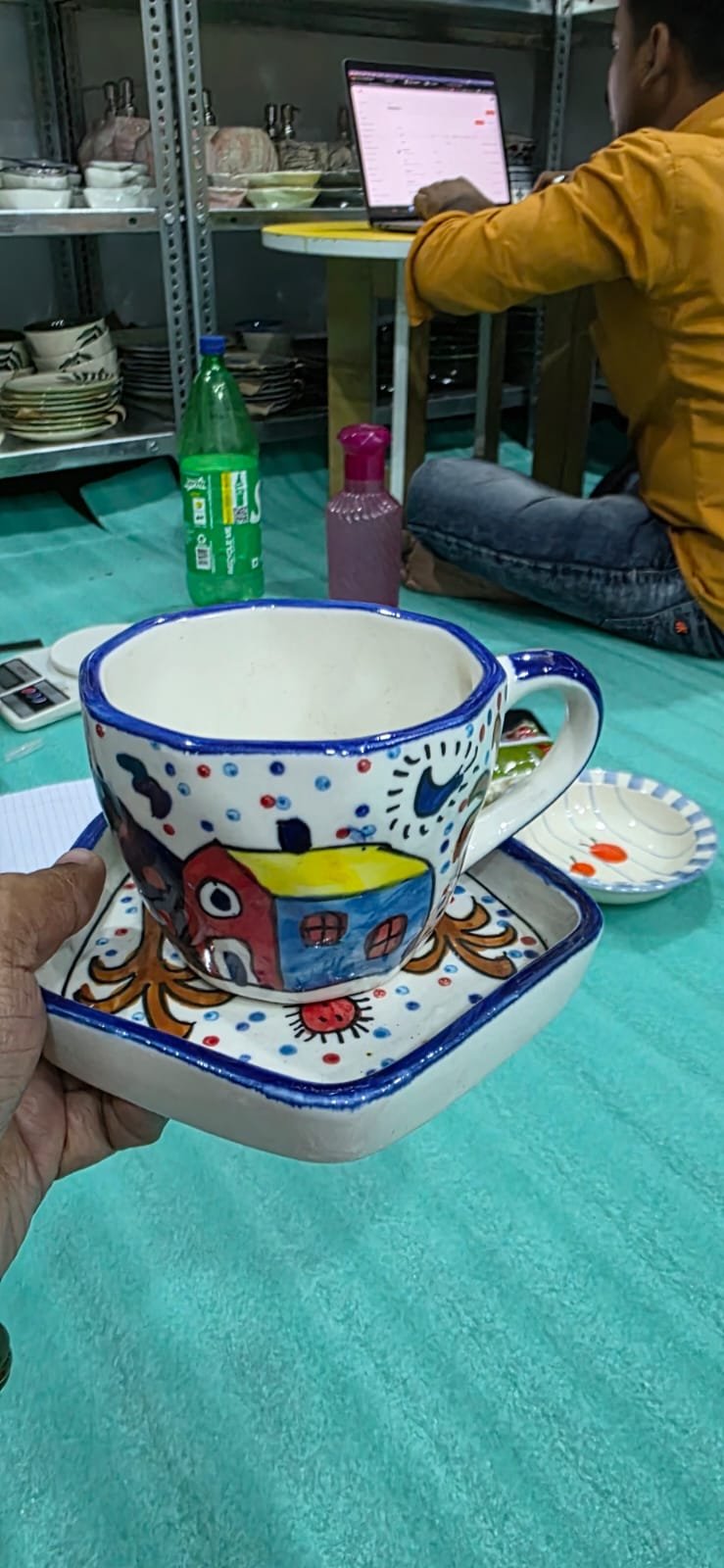 Cup & Polygon Saucer Set hover