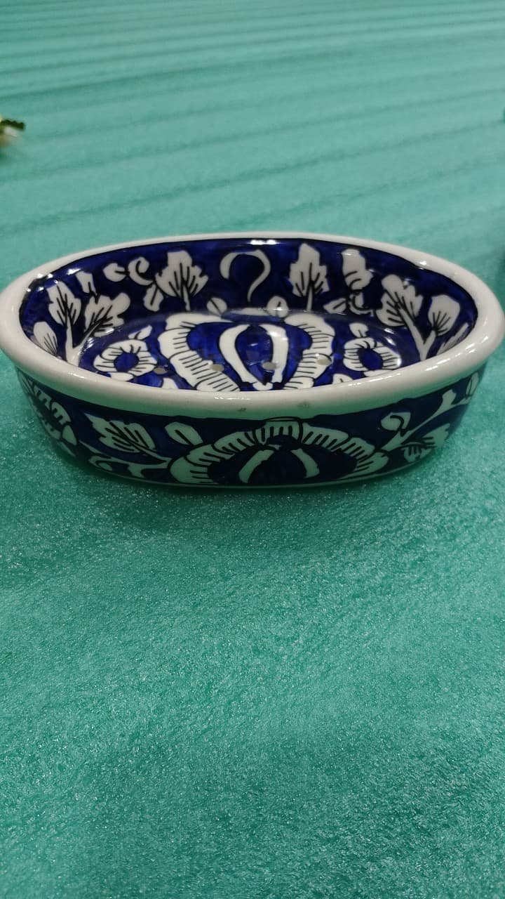 Hand-Painted Ceramic Soap Dish
