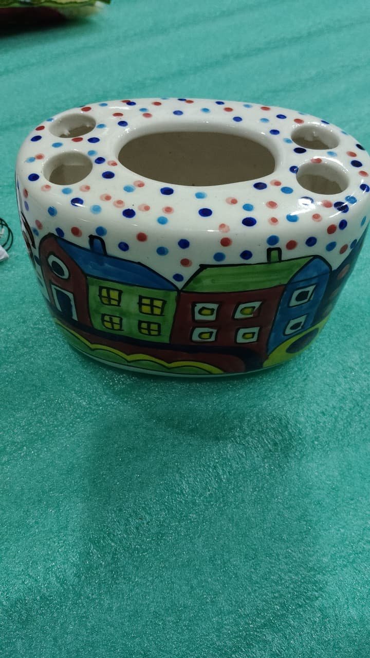 Ceramic Toothbrush Holder / Cutlery Organizer