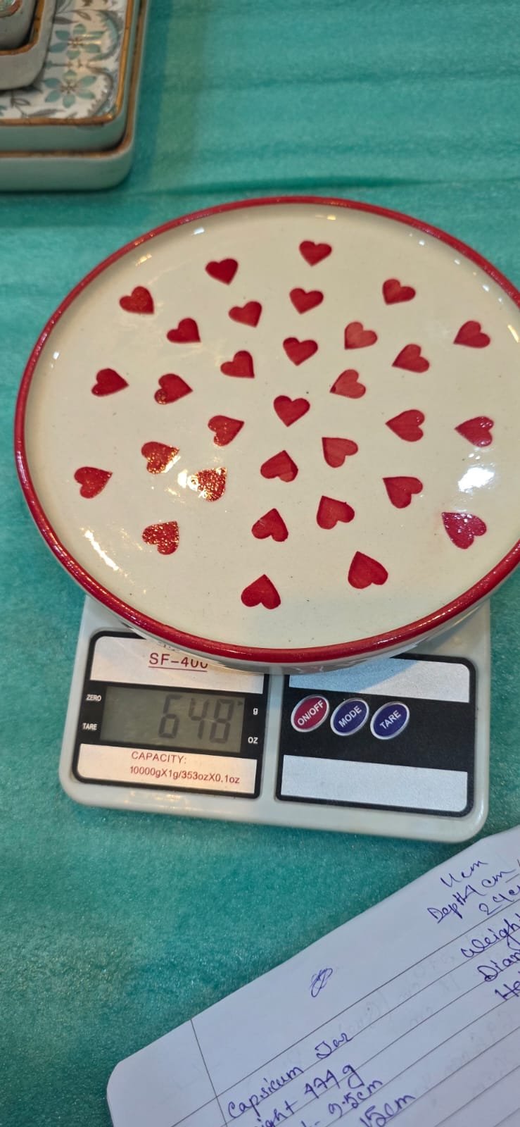 "Vivid Accents" Hand-Painted Ceramic Side Plates (20cm) hover