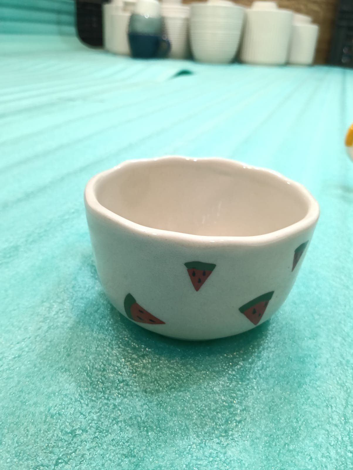 Watermelon Motif Artisan Bowl