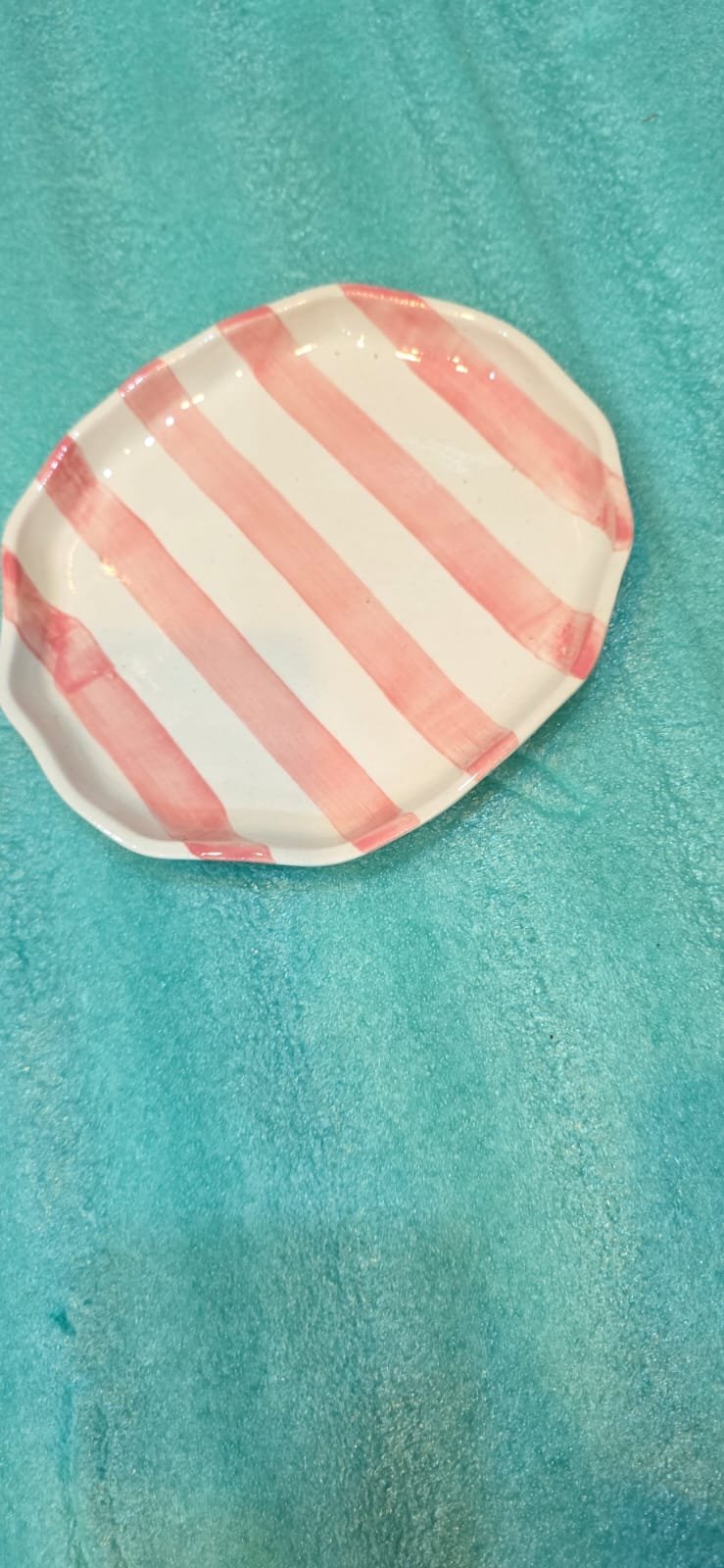 "Circus Candy" Fluted Ceramic Side Plates hover