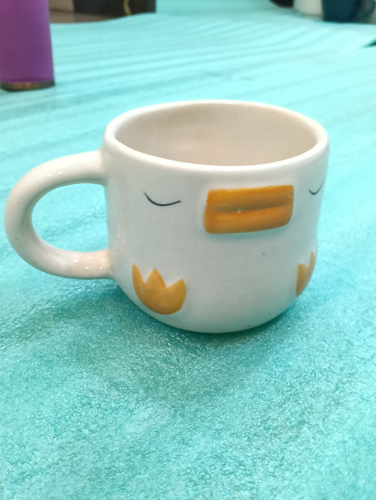 Sleepy Duckling Artisan Mug