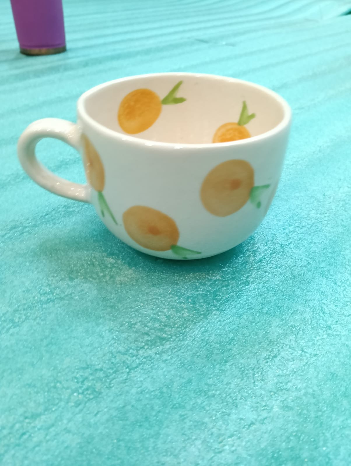 Citrus Motif Rounded Latte Cup