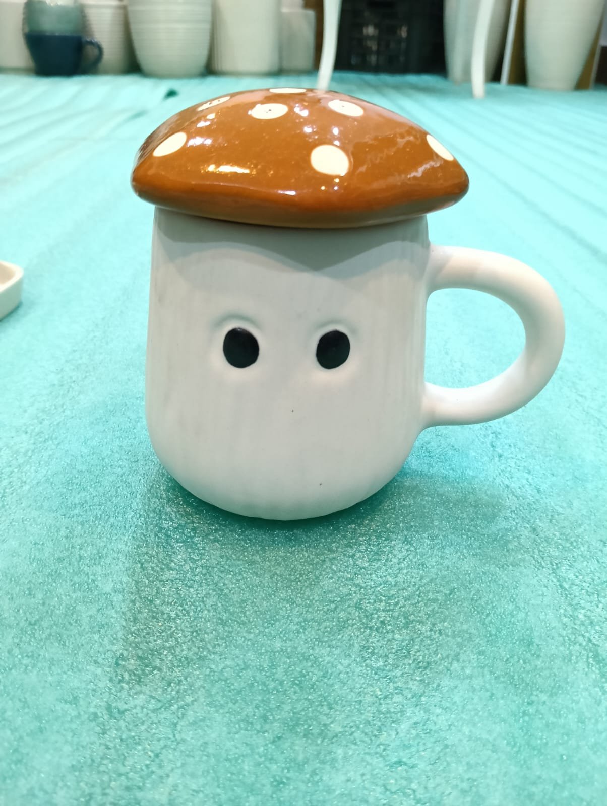 Woodland Mushroom Mug with lid hover