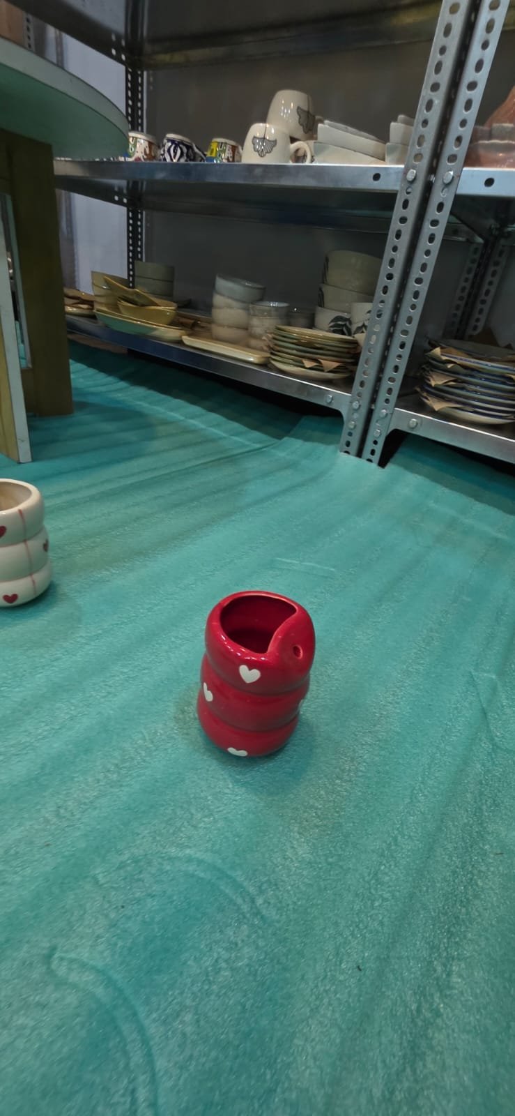 "Bubble Wave" Ceramic Desk Sipper Mug
