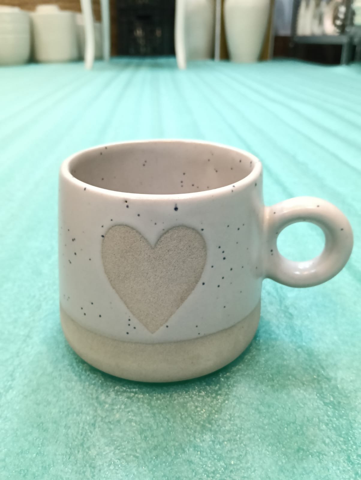 "Dil-Se" Speckled Heart Artisan Mug