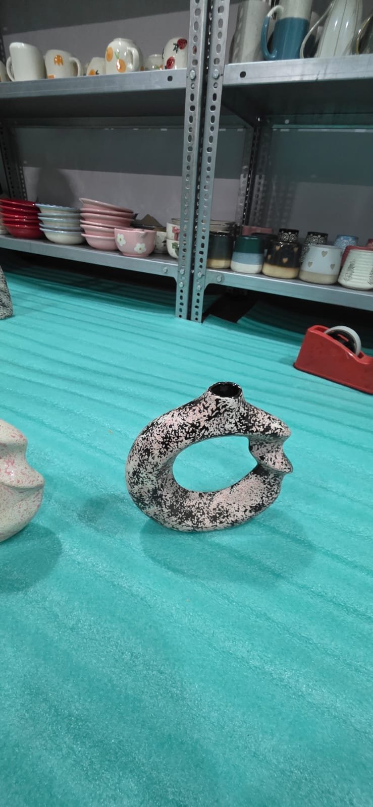 "Oculi" Twist Sculptural Donut Vase
