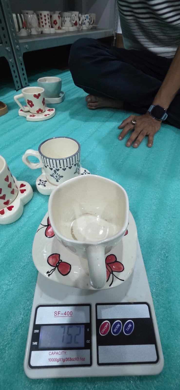 "Mariposa" Organic Butterfly Cup & Saucer Set