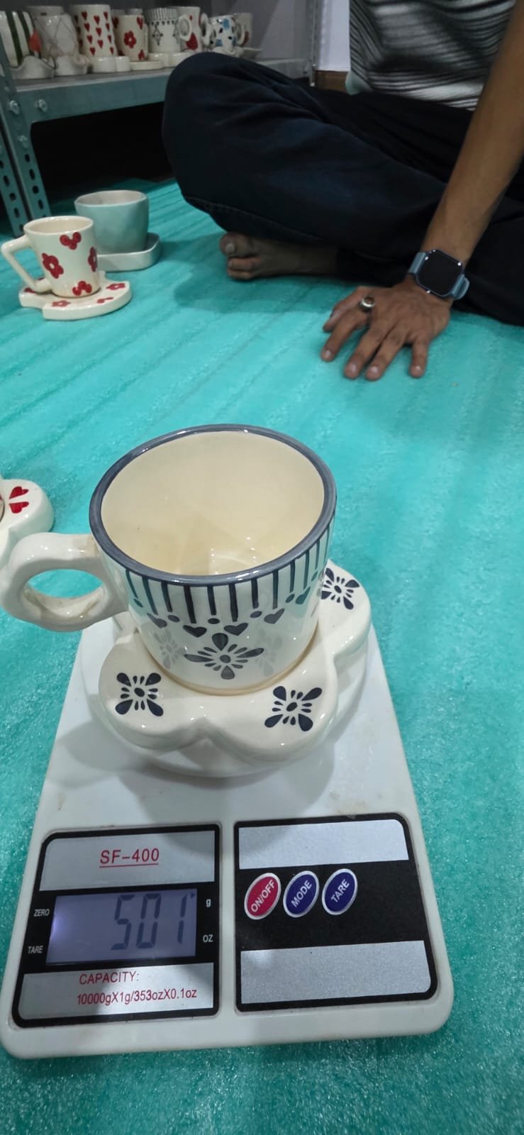 "Flora" Scalloped Studio Cup & Saucer Set