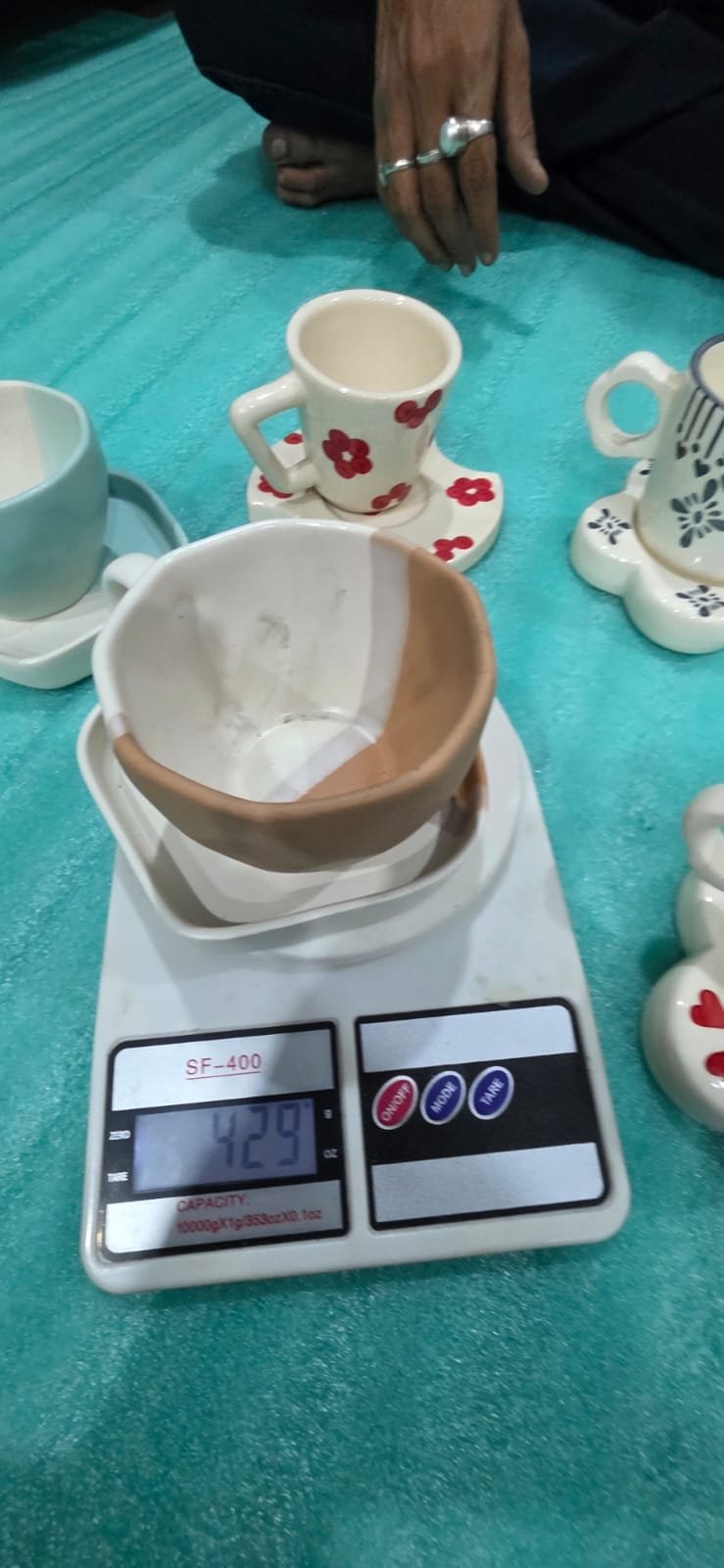 "Geo & Crescent" Studio Cup & Saucer Set hover