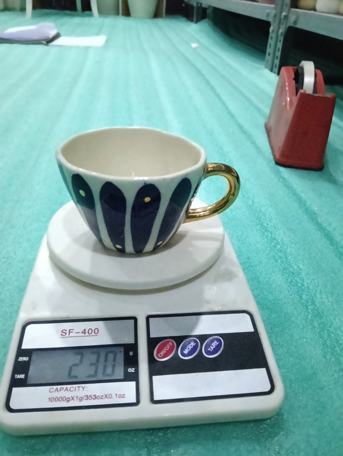 Midnight Petal Artisan Teacup