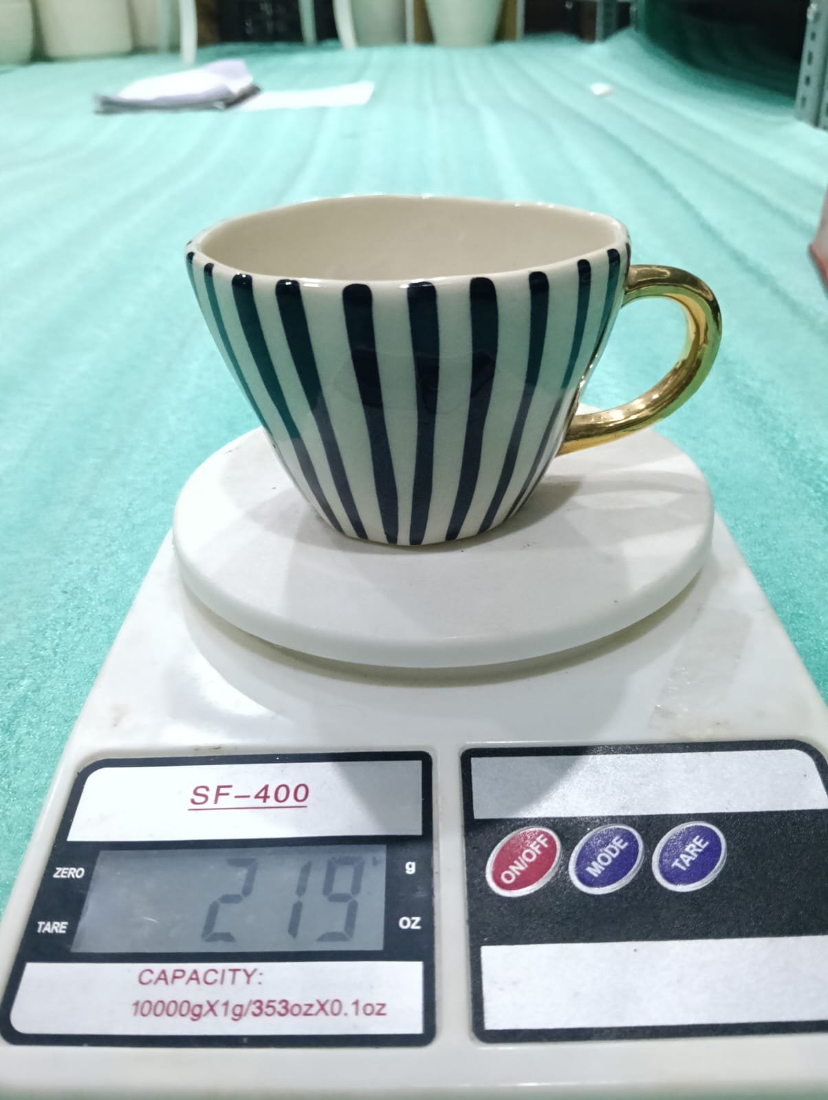 Gilded Stripe Artisan Teacup