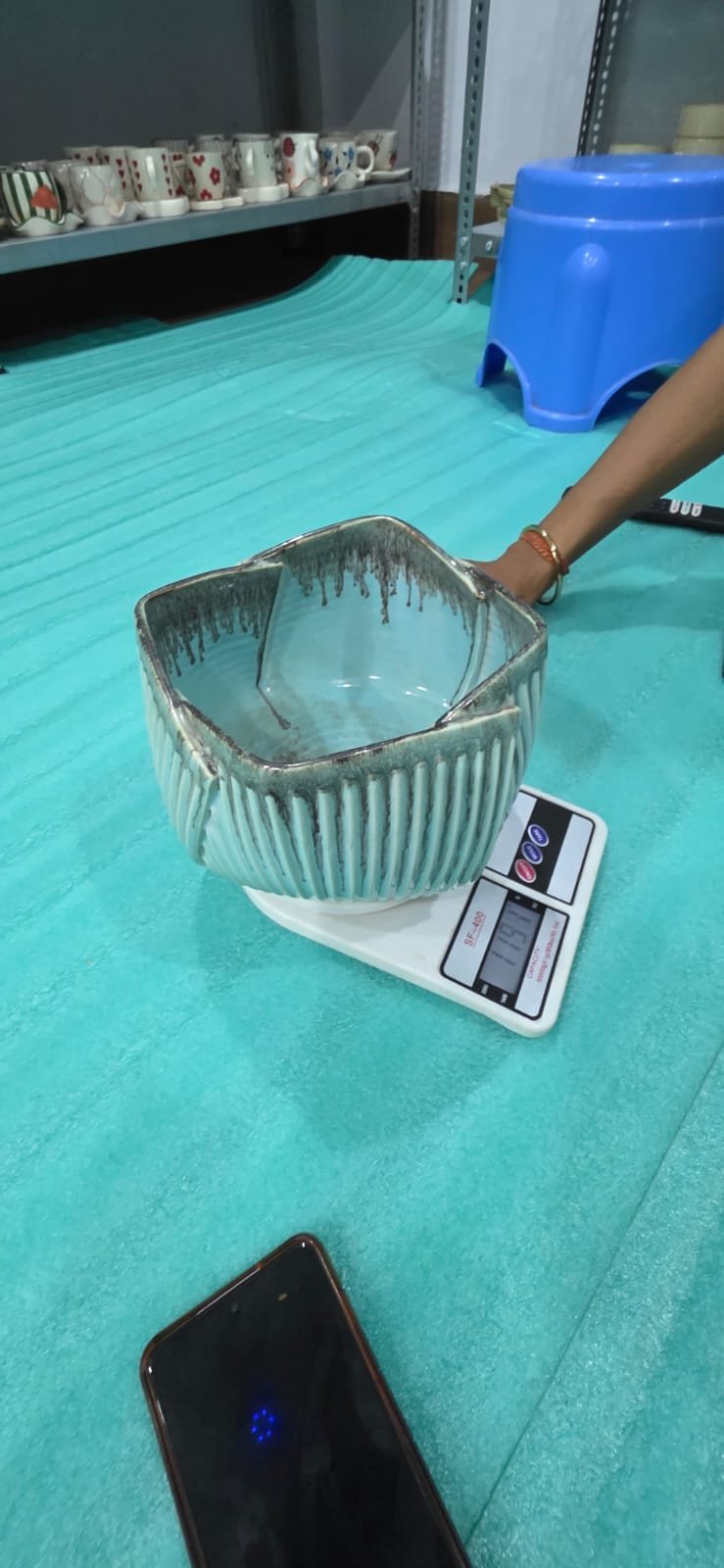 "Monolith" Fluted Square Serving Bowl