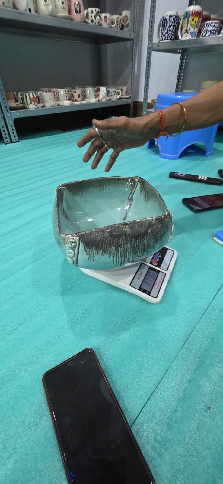 "Monolith II" Square-Rimmed Serving Bowl