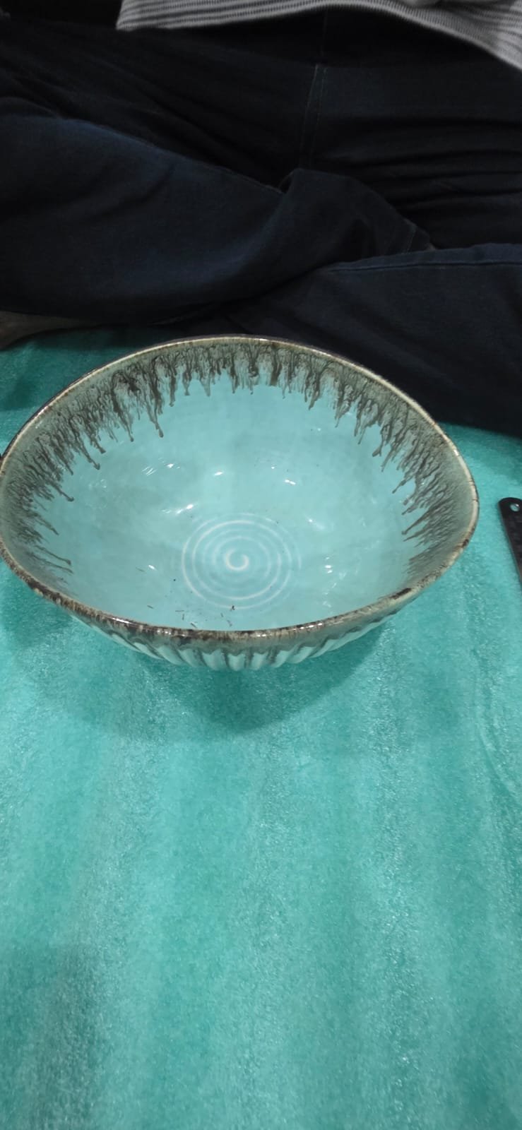 "Lagoon" Oval Serving Bowl