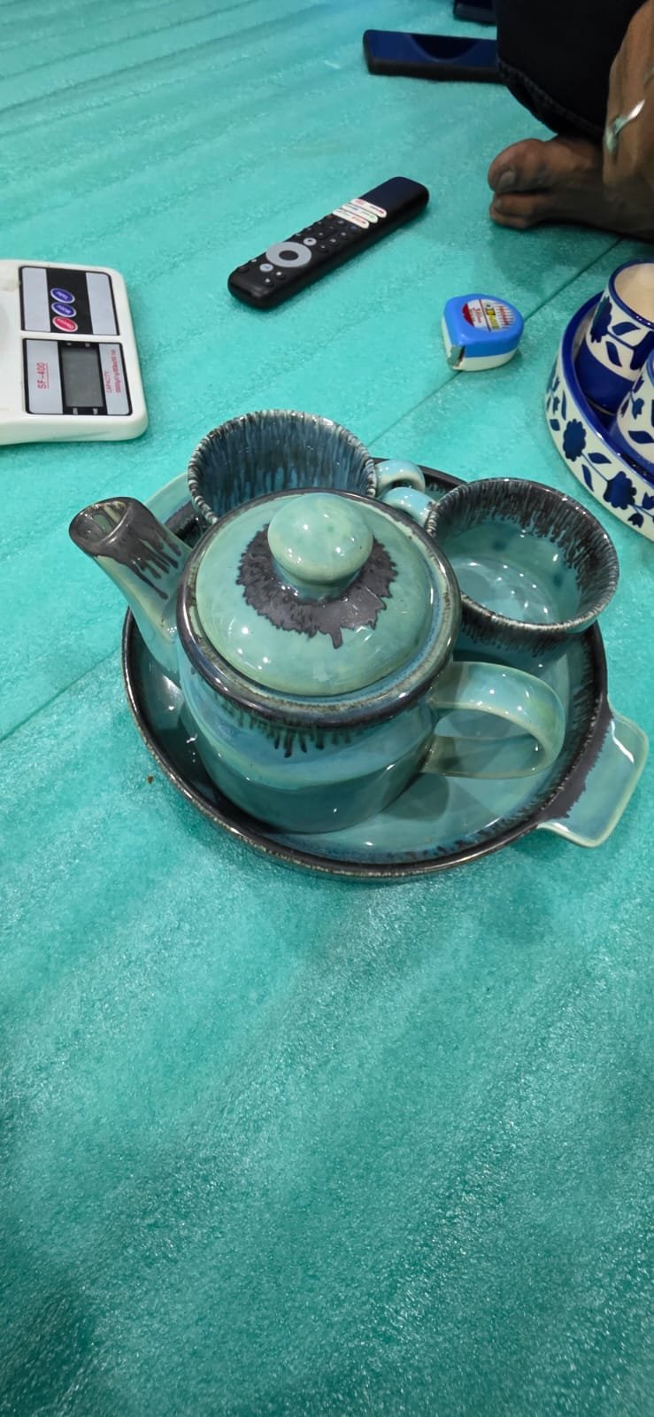 "Lagoon Harmony" 4-Piece Tea Service