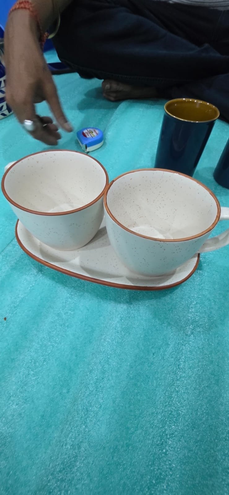 "Ivory Speckle" Ceramic Duo Set