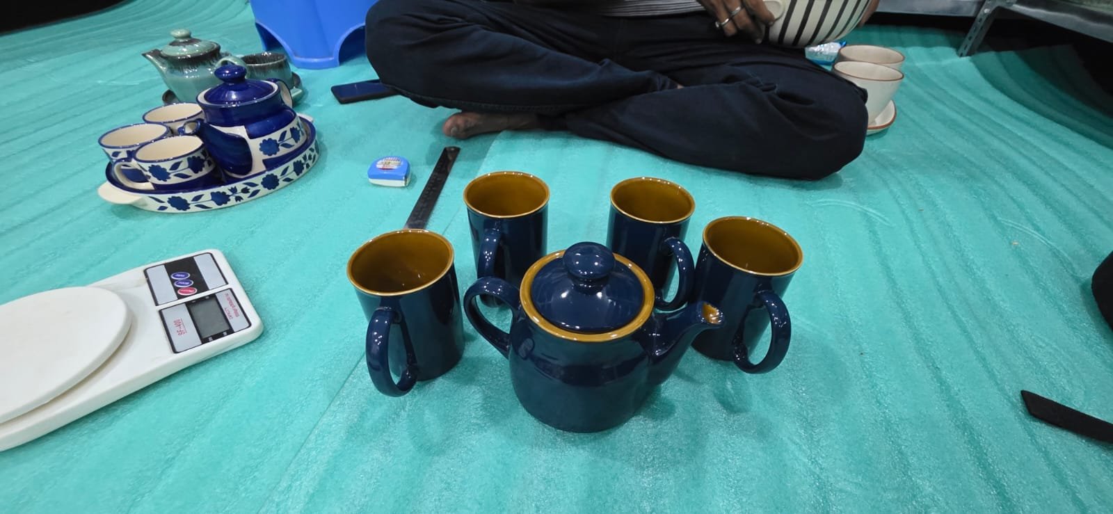 "Midnight Hues" 5-Piece Tea Service