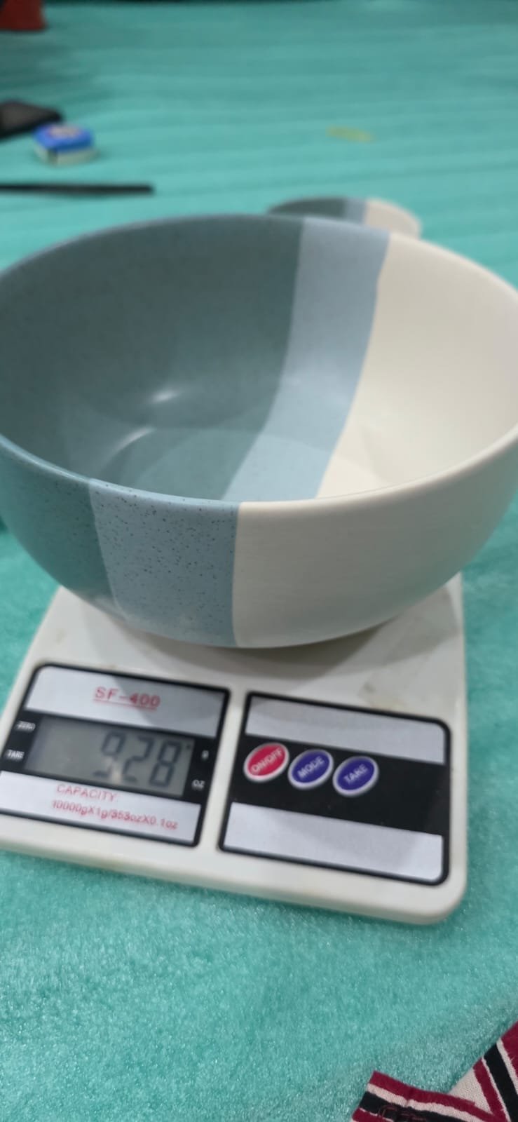 "Tri-Tone Minimalist" Serving Bowl