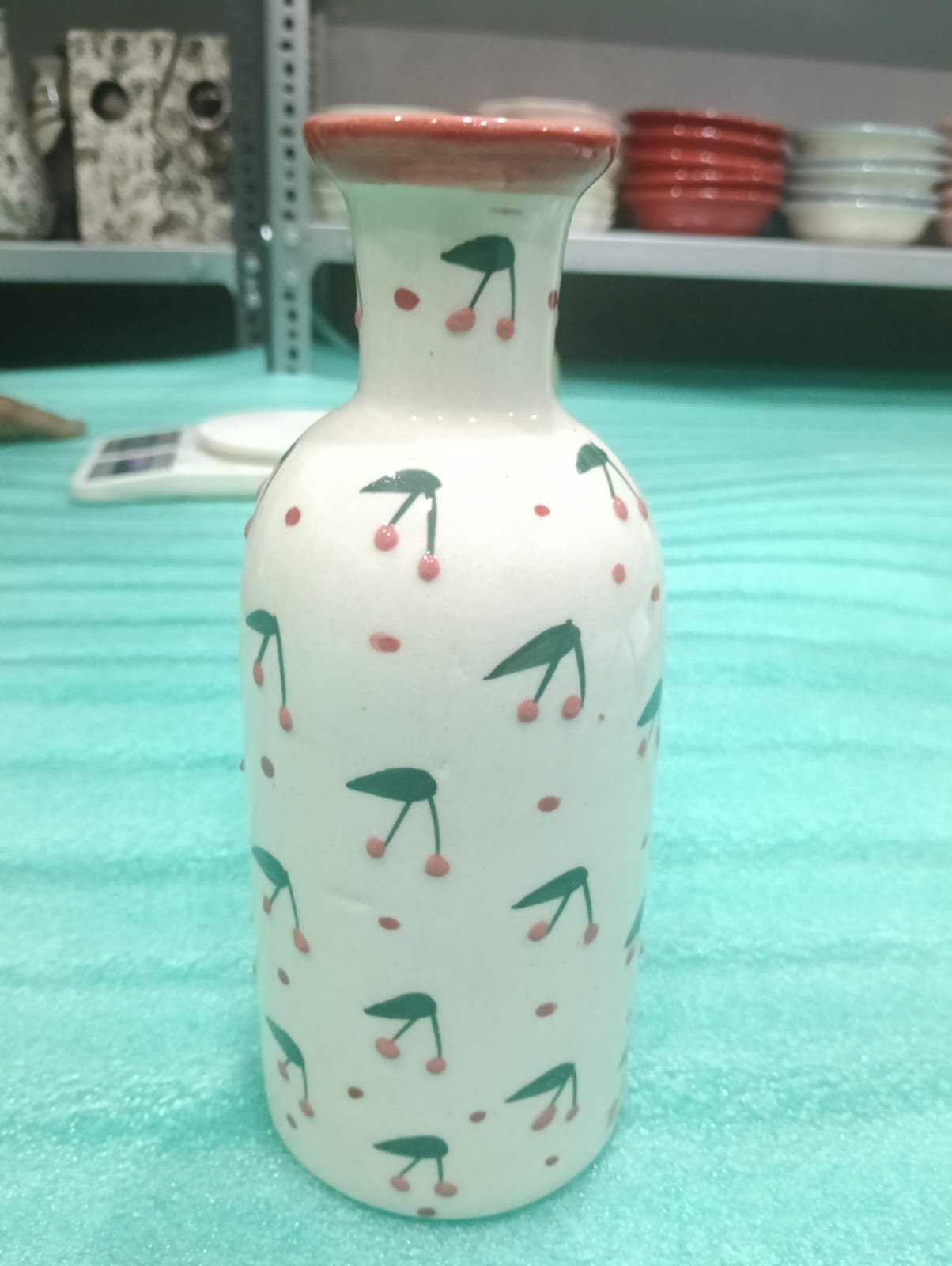 Cherry Blossom Artisan Bud Vase