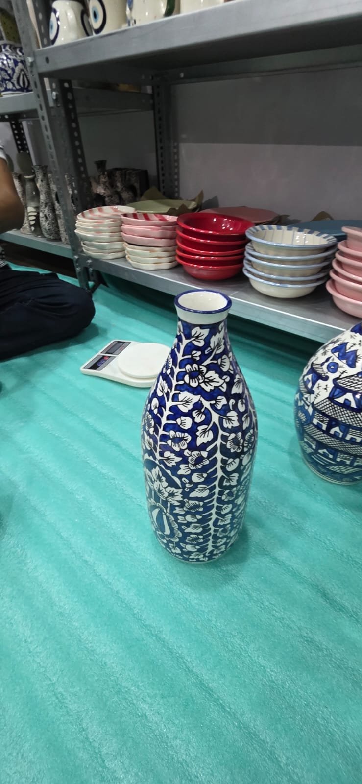 "Aria" Tall Carafe Ceramic Vase hover
