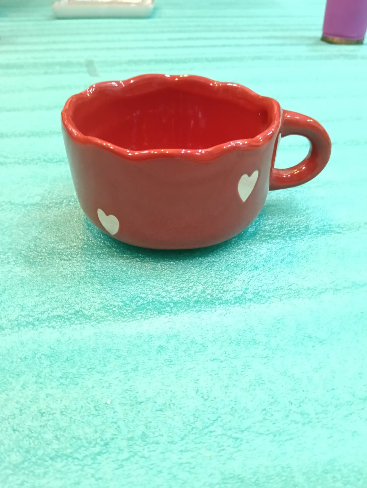"Dil-Se" Scalloped Blush Latte Cup
