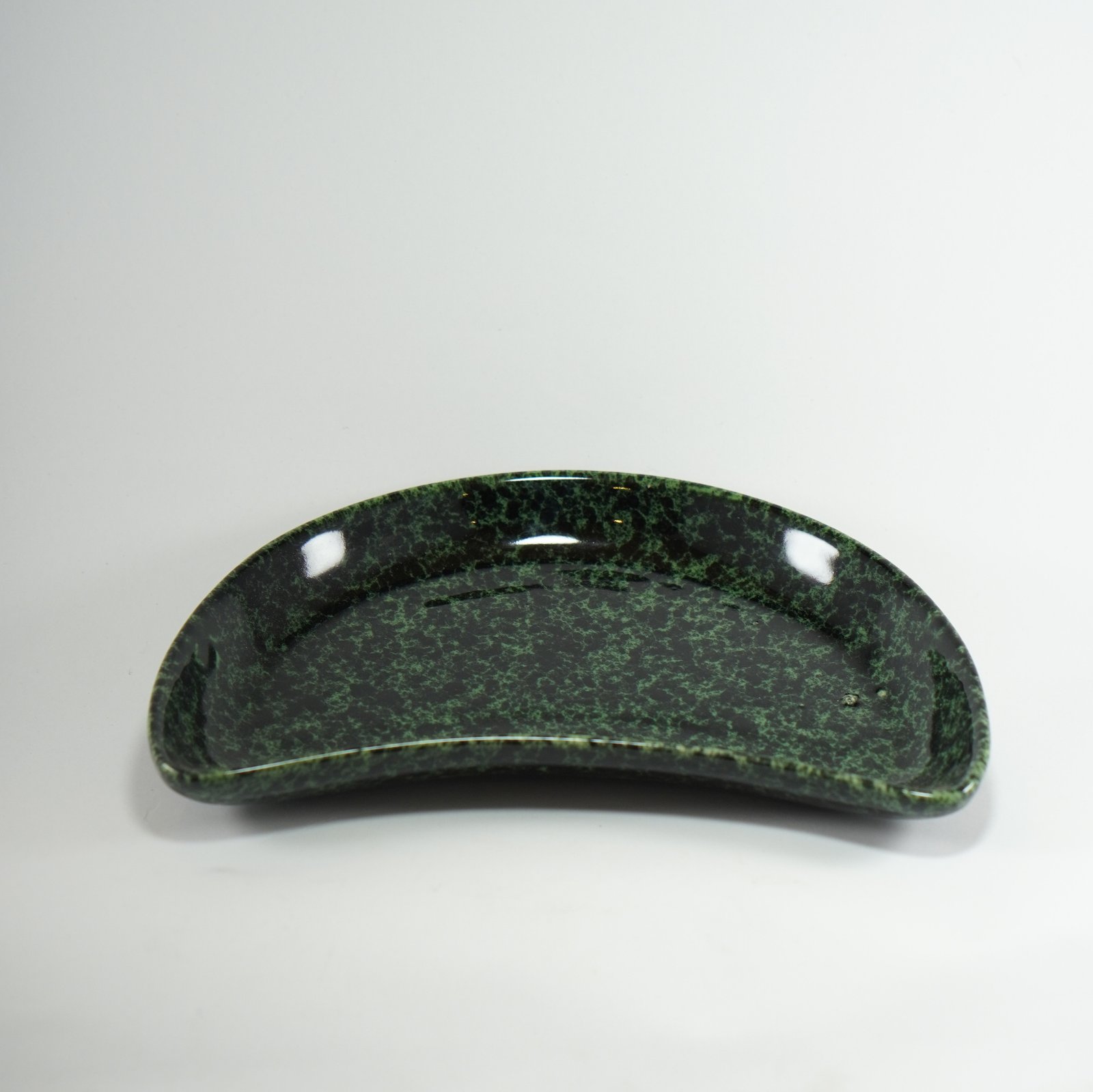 Artisan Speckled Crescent Serving Dish