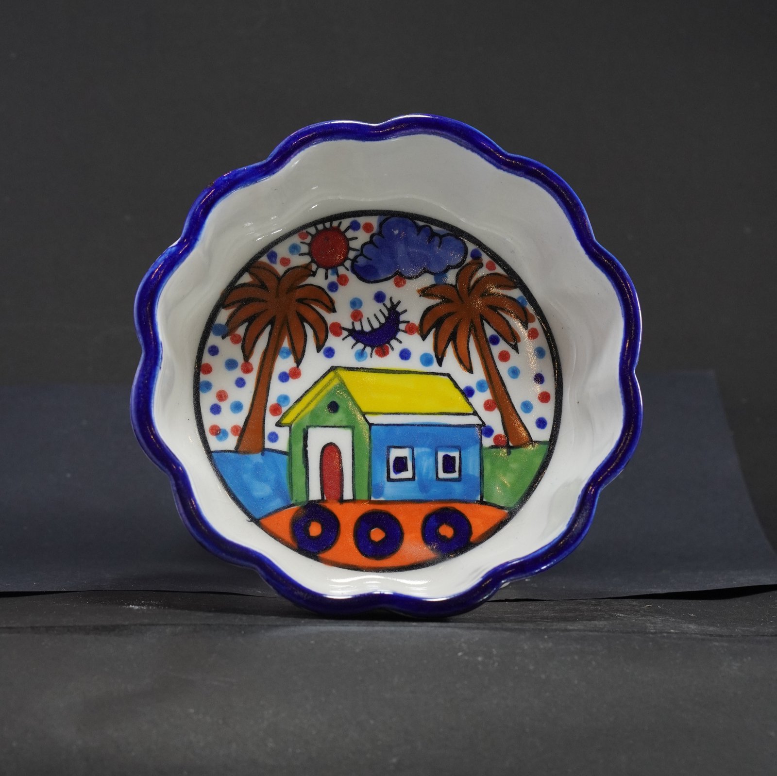Artisan Folk-Art Hand-Painted Bowl Collection hover